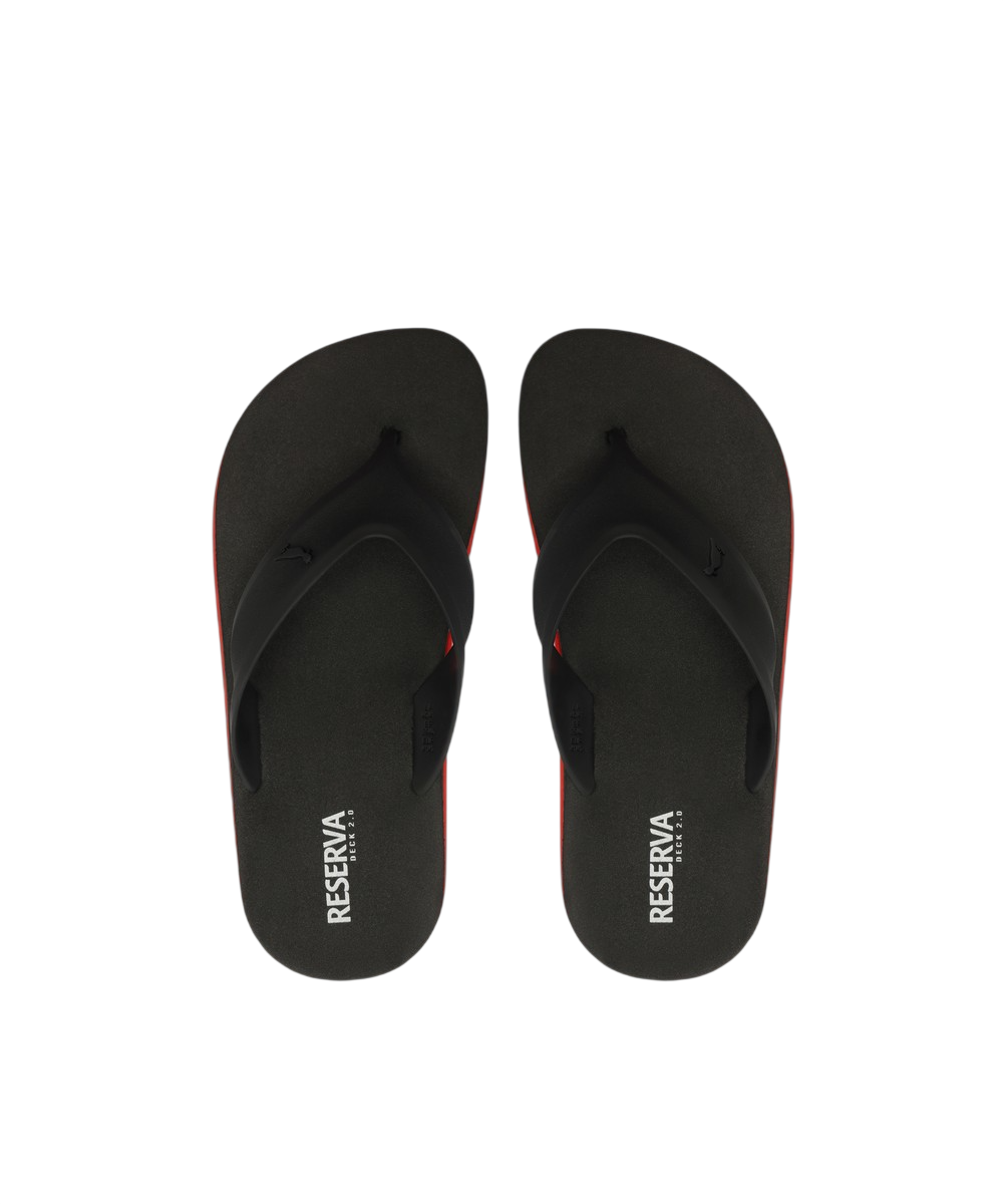Chinelo Deck Rubber Reserva Go Preto 2