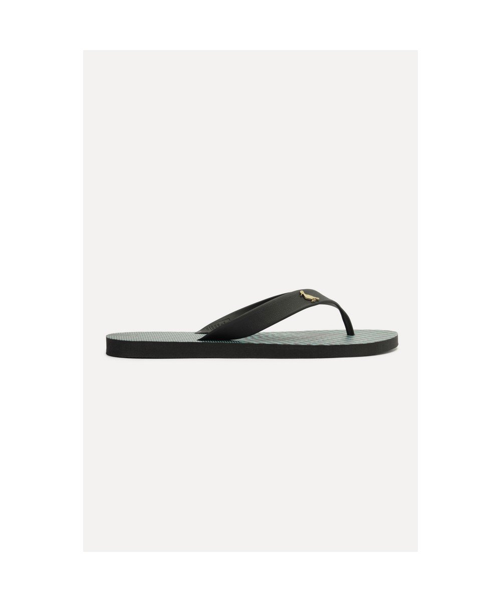 Chinelo Rsv Brushstrokes Reserva Go Preto/Verde 4
