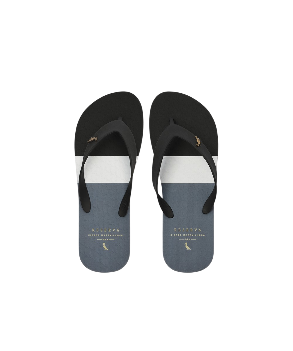 Chinelo Rsv Stripes Trio Reserva Go Preto 2