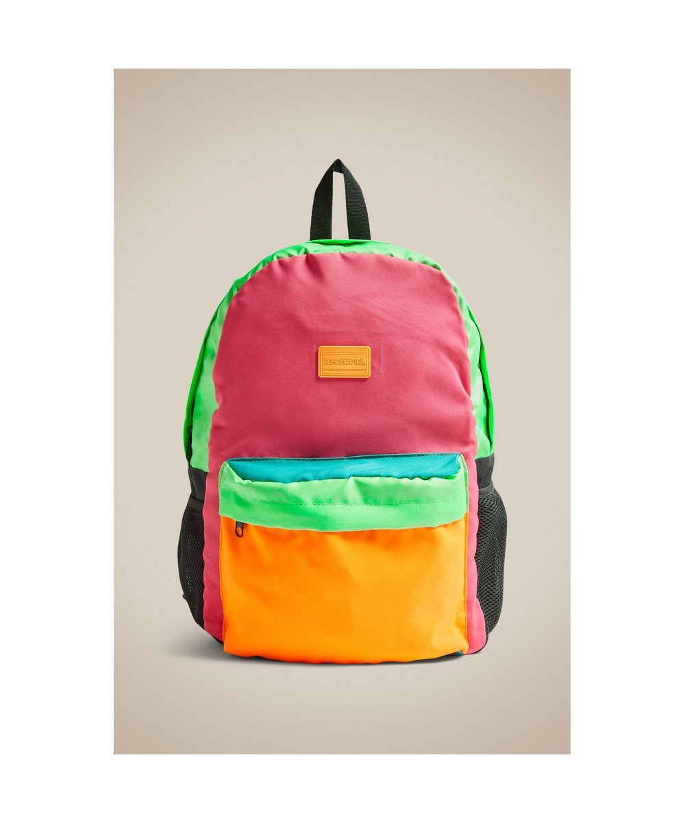 Mochila Mini Color Block Reserva Mini Verde/Multicores 2