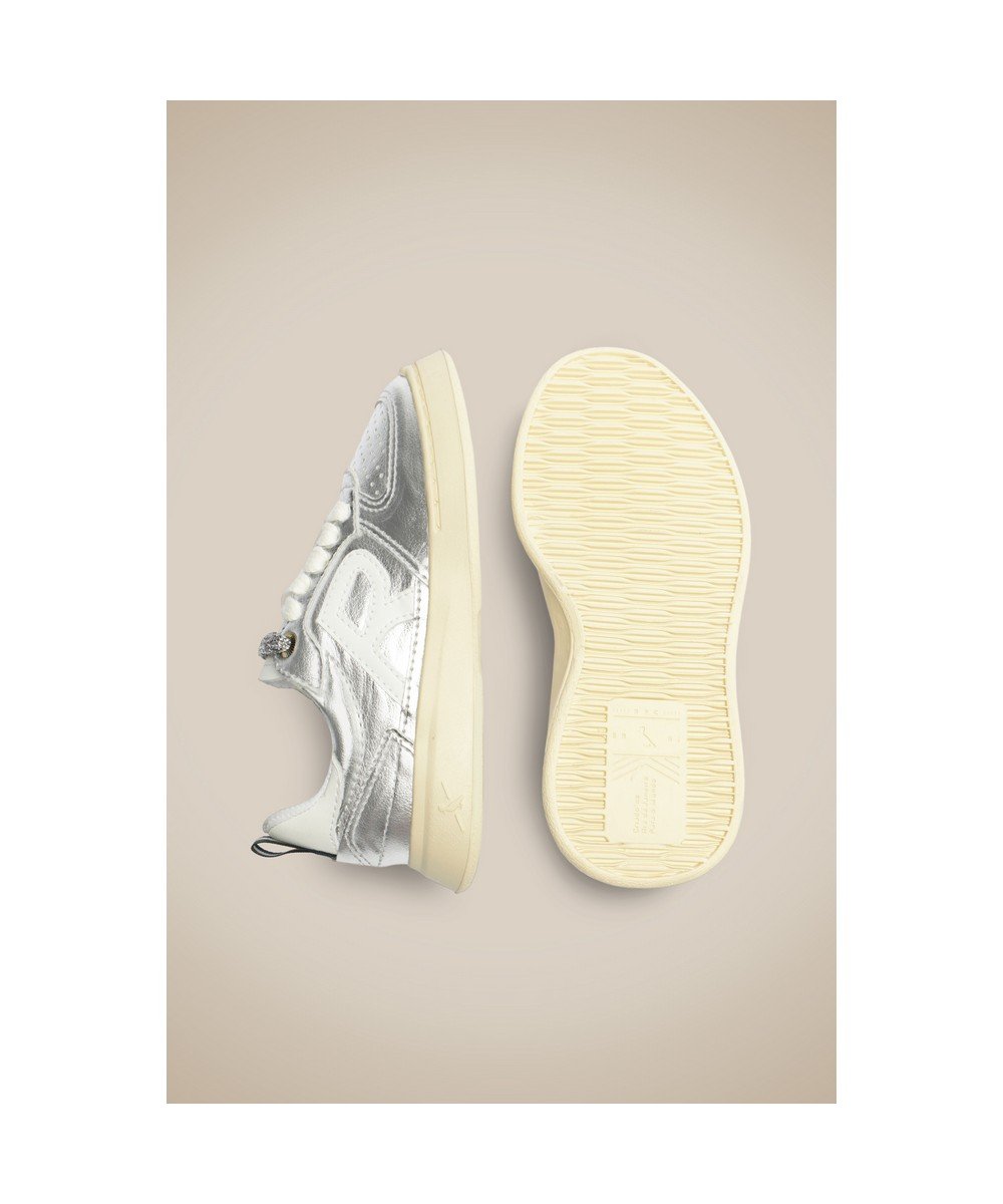 Tenis Rmi Type R Shine Reserva Go Mini Branco/Prata 5