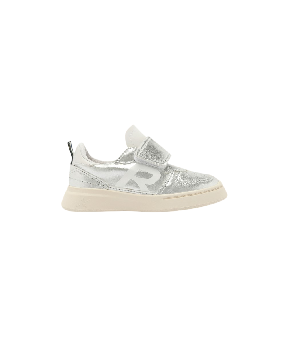 Tenis Bb Type R Shine Velcro Reserva Mini Branco/Prata 2