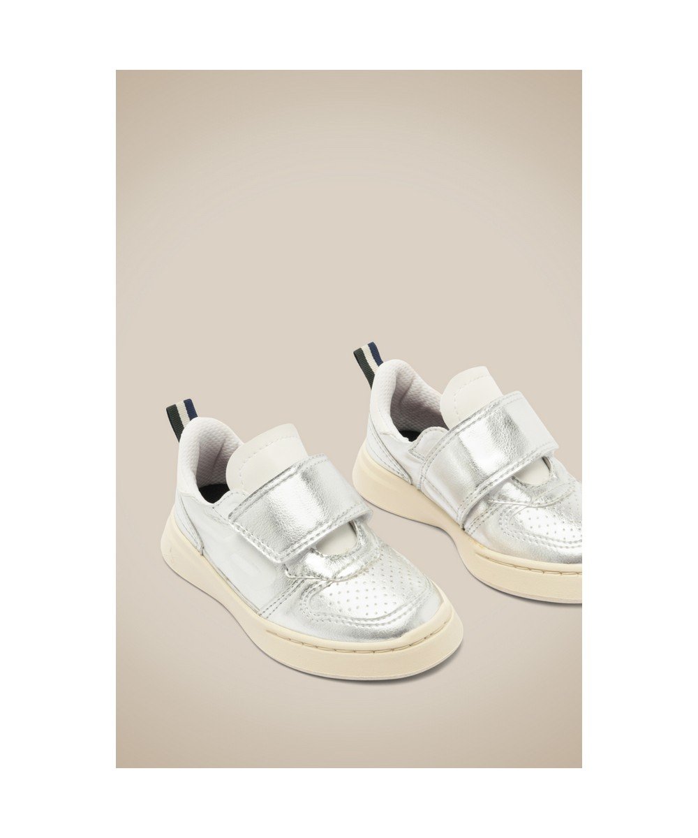 Tenis Bb Type R Shine Velcro Reserva Mini Branco/Prata 4