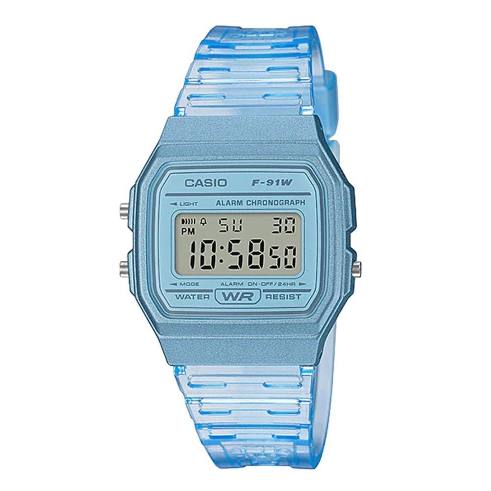 Relógio Casio Vintage F-91WS-2DF Azul 1