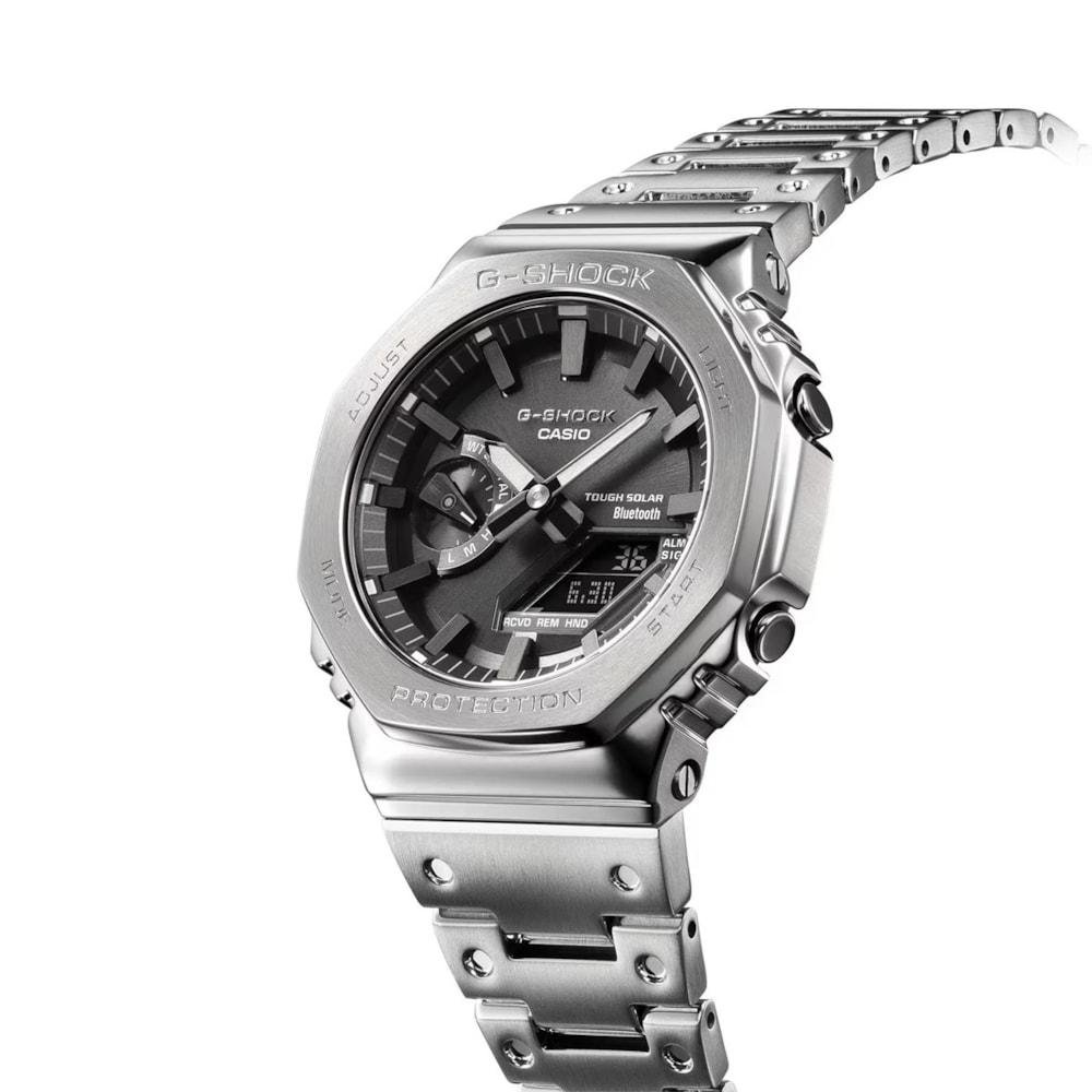 Relógio G-Shock GM-B2100D-1ADR Bluetooth e Tough Solar Prata 2