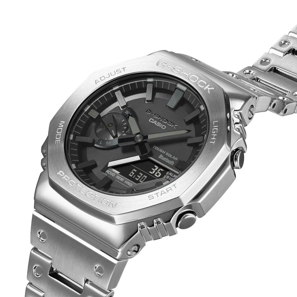 Relógio G-Shock GM-B2100D-1ADR Bluetooth e Tough Solar Prata 4