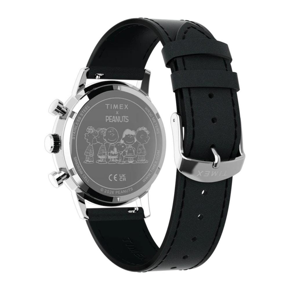 Relógio Timex X Peanuts Chronograph Joe Cool Prata Prata/Preto 5