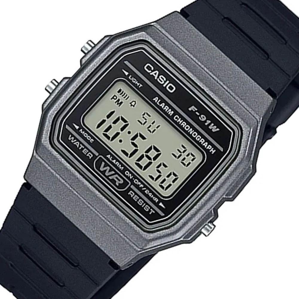 Relógio Casio F-91WM-1BDF Preto 2