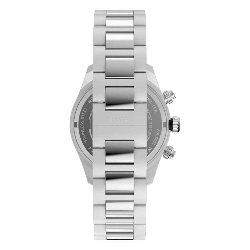 Relógio Timex Cronógrafo Waterbury Heritage Prata Prata 3