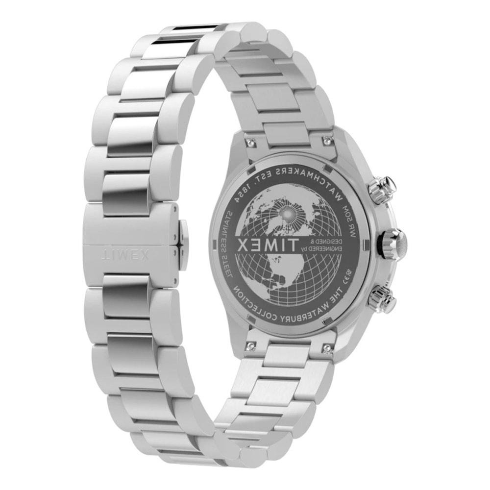 Relógio Timex Cronógrafo Waterbury Heritage Prata Prata 5