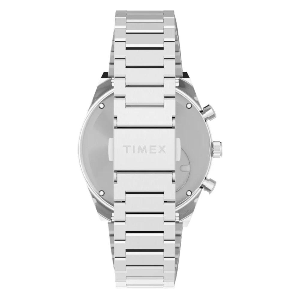 Relógio Timex Q Falcon Eye Chronograph Prata Prata 3