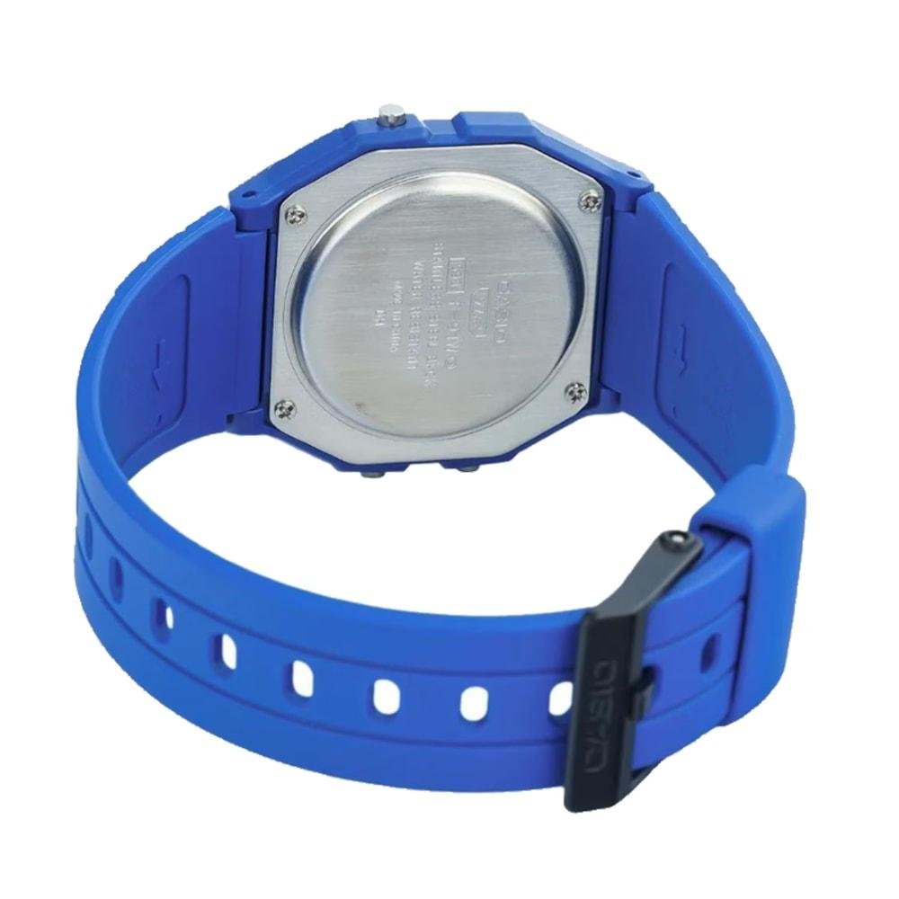 Relógio Casio F-91WB-2A1DF Azul 4