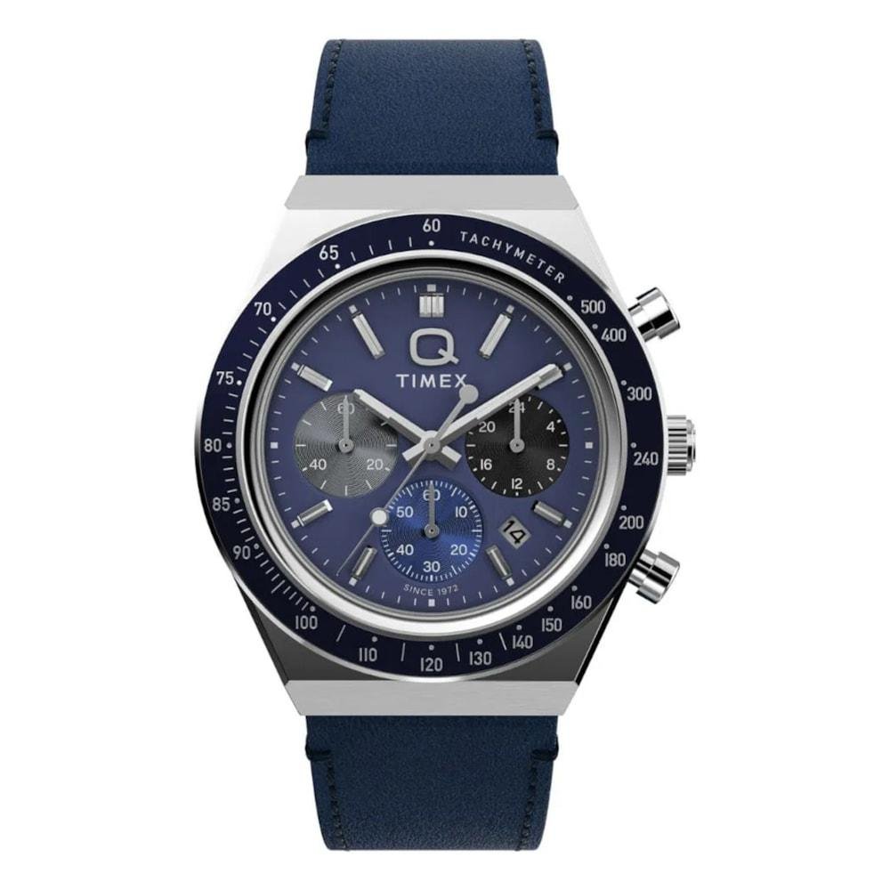 Relógio Timex Q Chronograph Prata