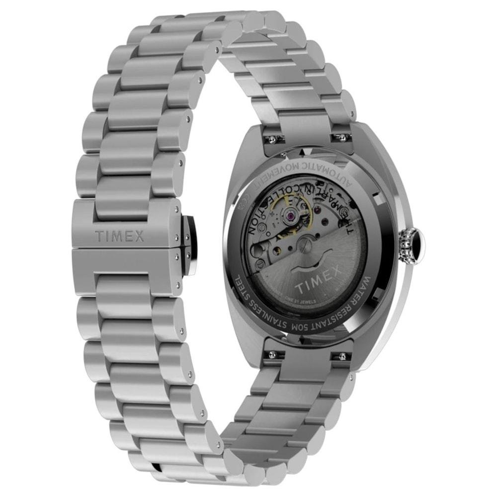 Relógio Timex Marlin Draper Automático Prata Prata 5