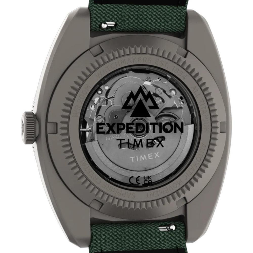 Relógio Timex Expedition Pineer Titanium Automático GMT Verde Verde 4