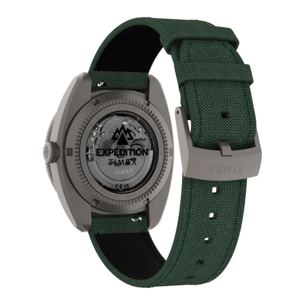 Relógio Timex Expedition Pineer Titanium Automático GMT Verde Verde 5