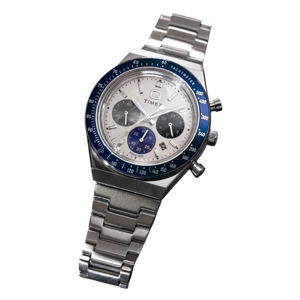 Relógio Timex Q Chronograph Prata Prata 5