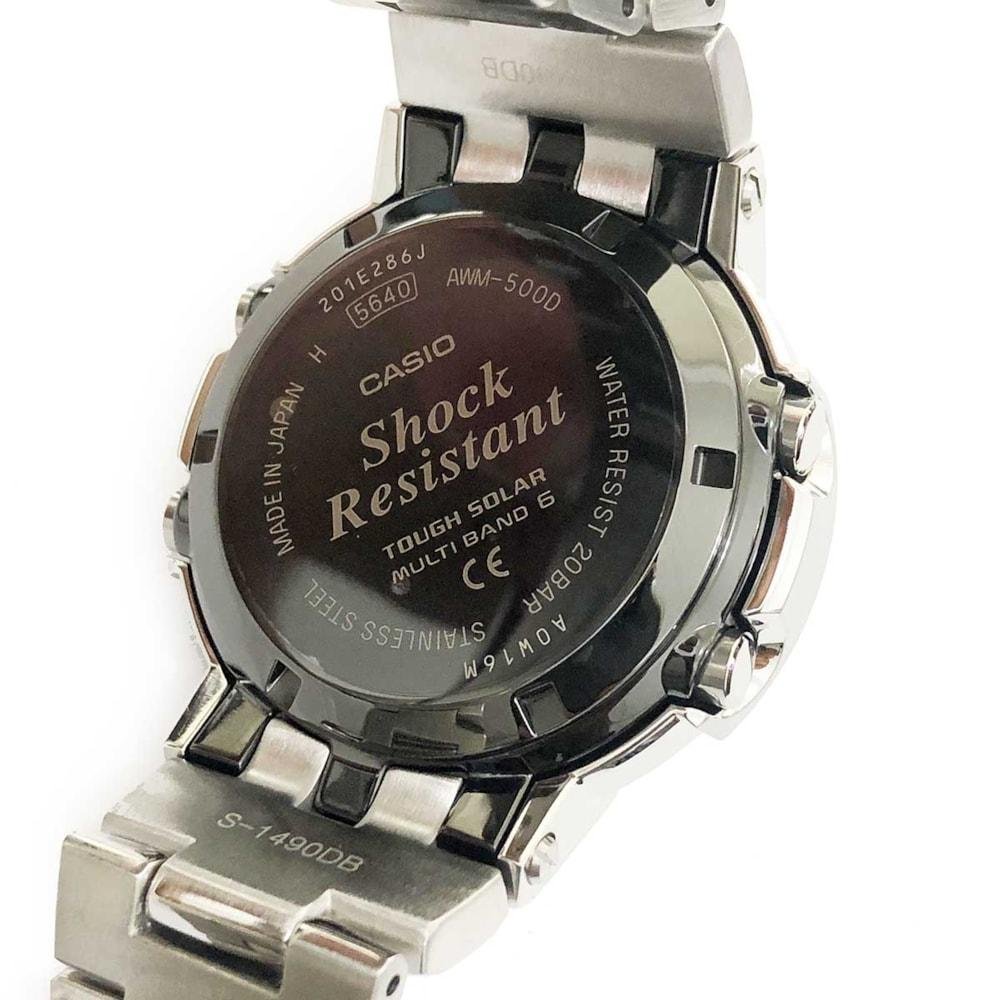 Relógio Casio G-Shock AWM-500D-1ADR Revival Tough Solar Prata 5
