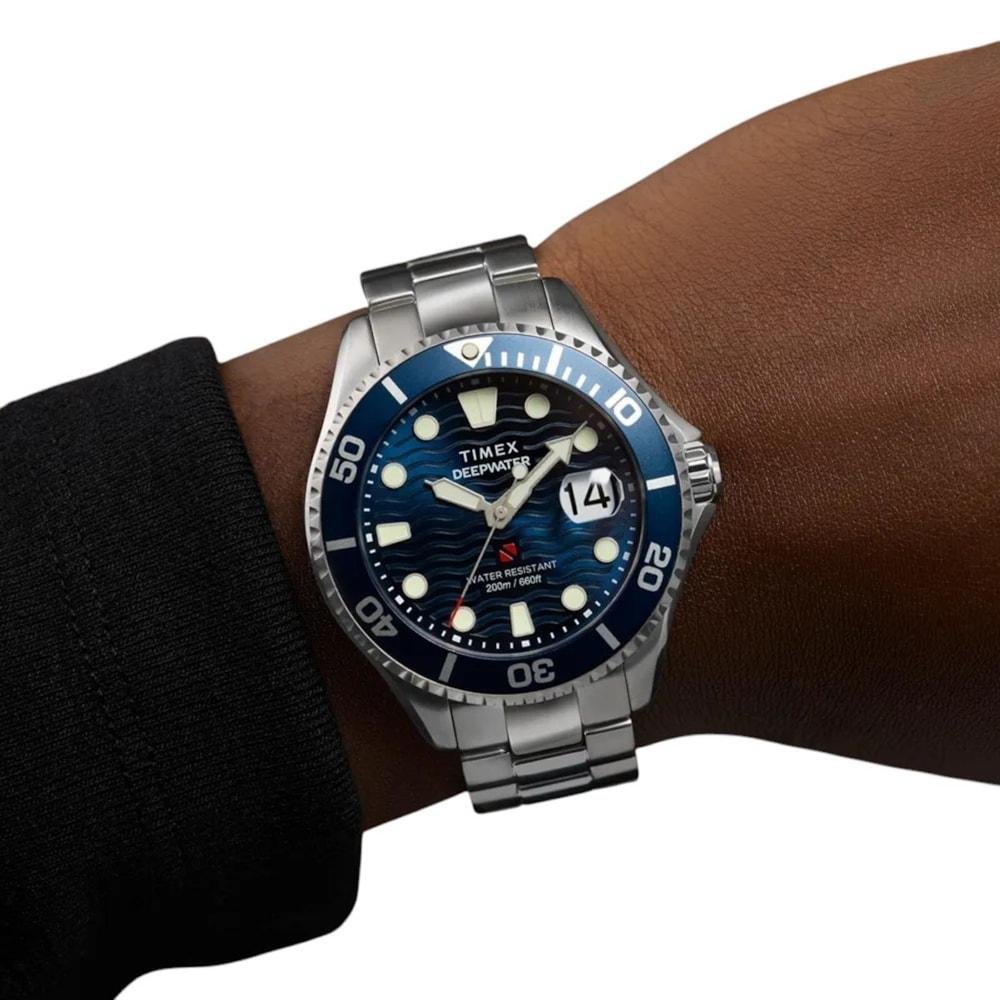 Relógio Timex Deepwater Meridian Prata Prata 4
