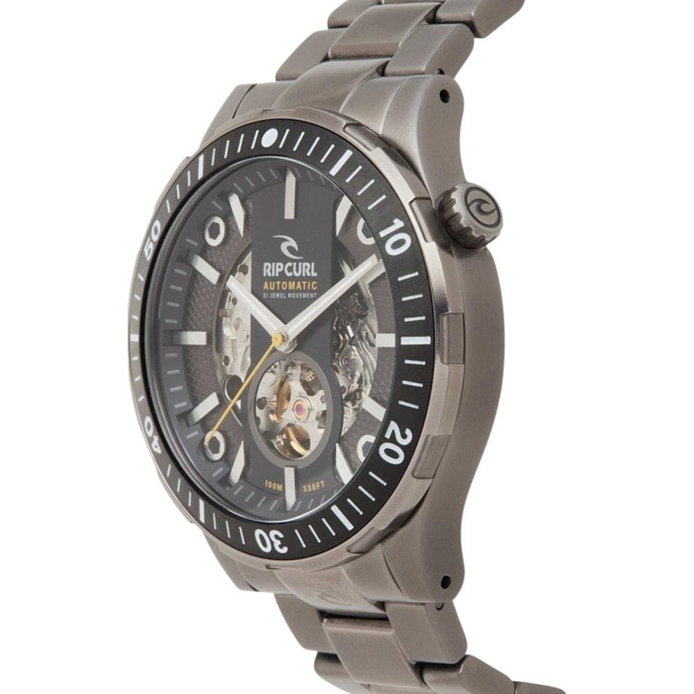 Relógio Rip Curl Recon Dvr TI Automático Importado Titanium Prata 2