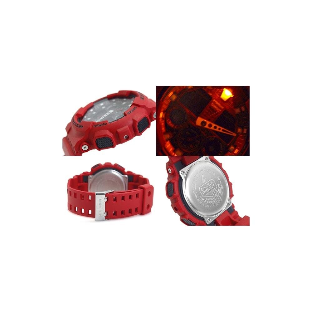 Relógio G-Shock GA-100B-4ADR Vermelho/Preto 2