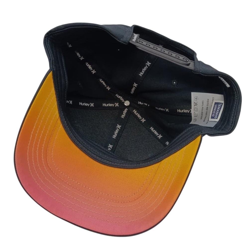 Boné Hurley Patch Classic Preto Preto 5