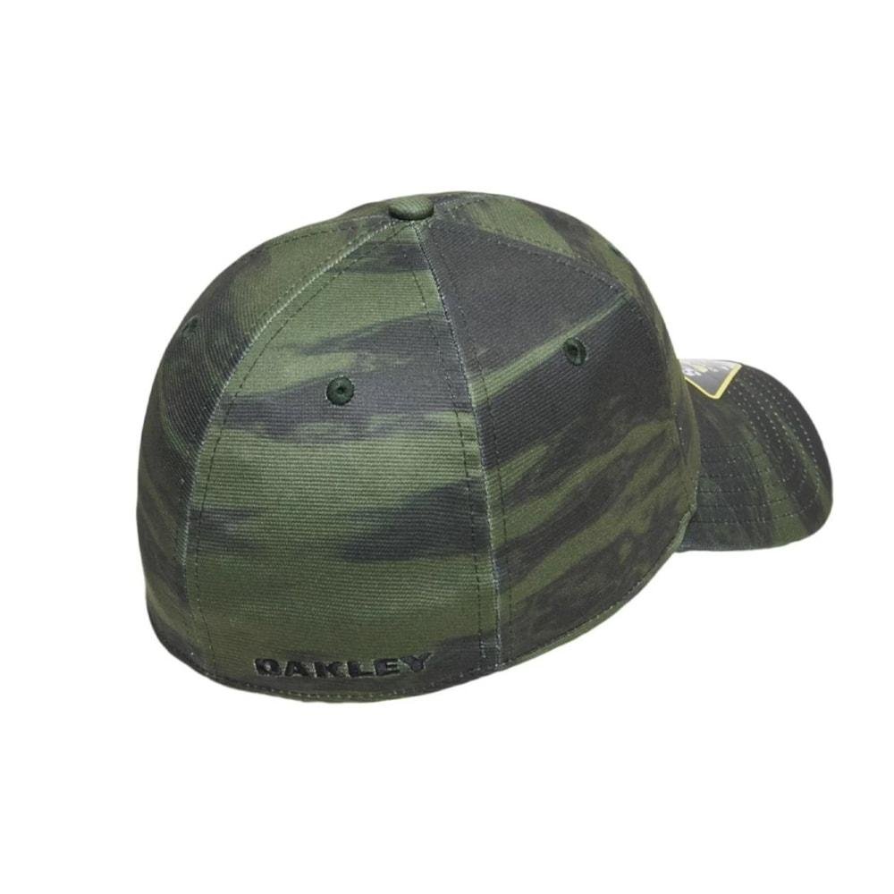 Boné Oakley Fechado Tincan Camo Verde 2