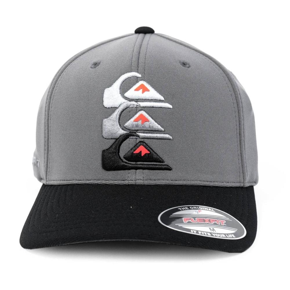 Boné Quiksilver Emb Three Logo Dark Grey Cinza 3