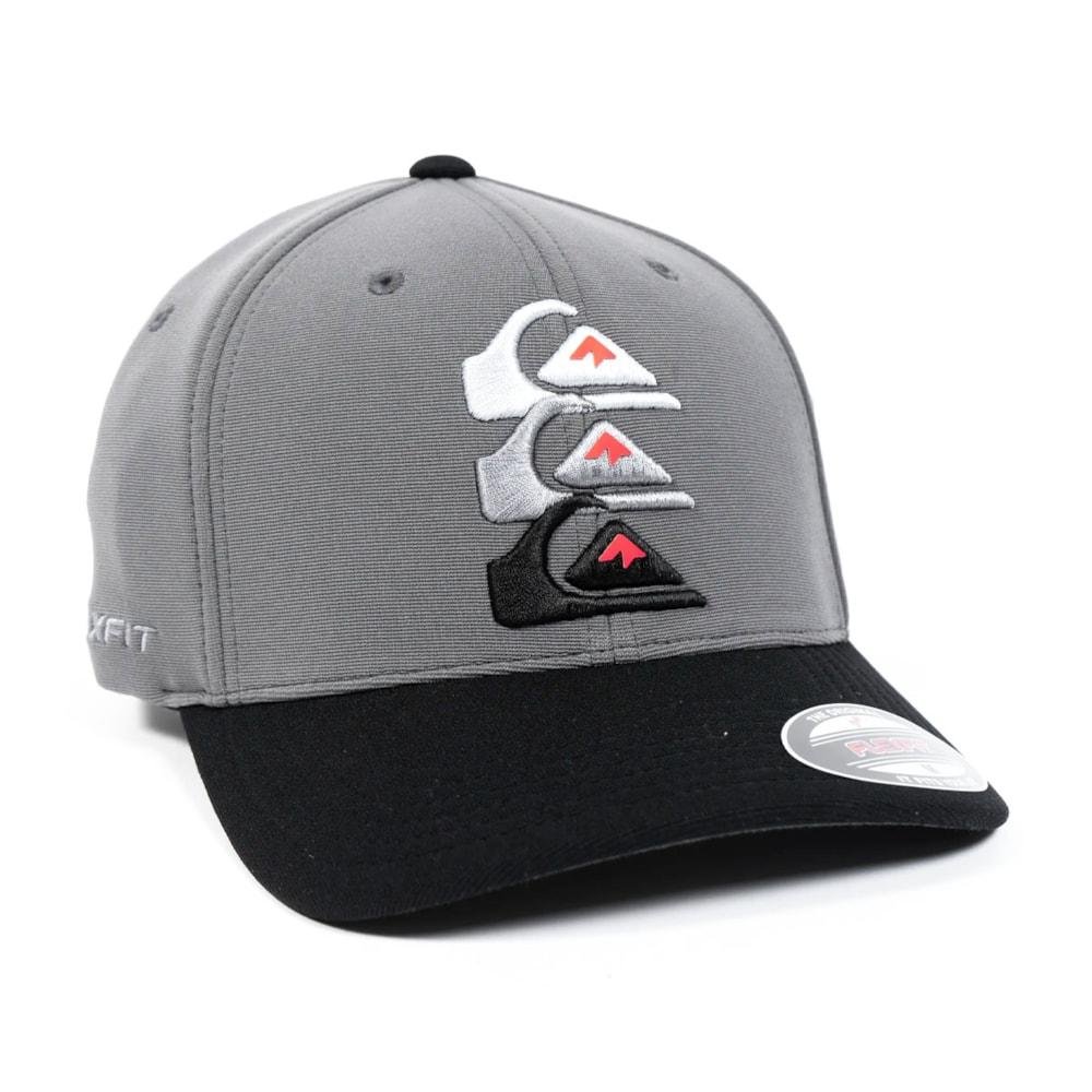 Boné Quiksilver Emb Three Logo Dark Grey Cinza 4