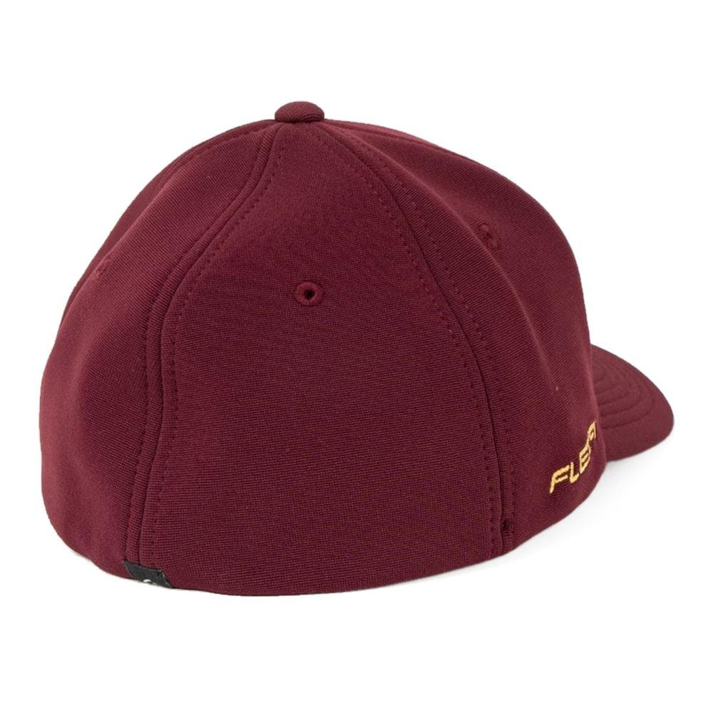 Boné Quiksilver Flexfit Chrome Three Logo Red Vermelho 5