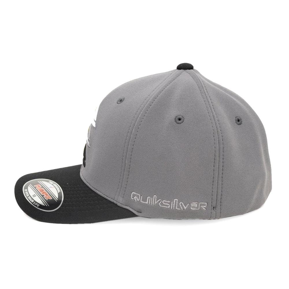 Boné Quiksilver Emb Three Logo Dark Grey Cinza 2