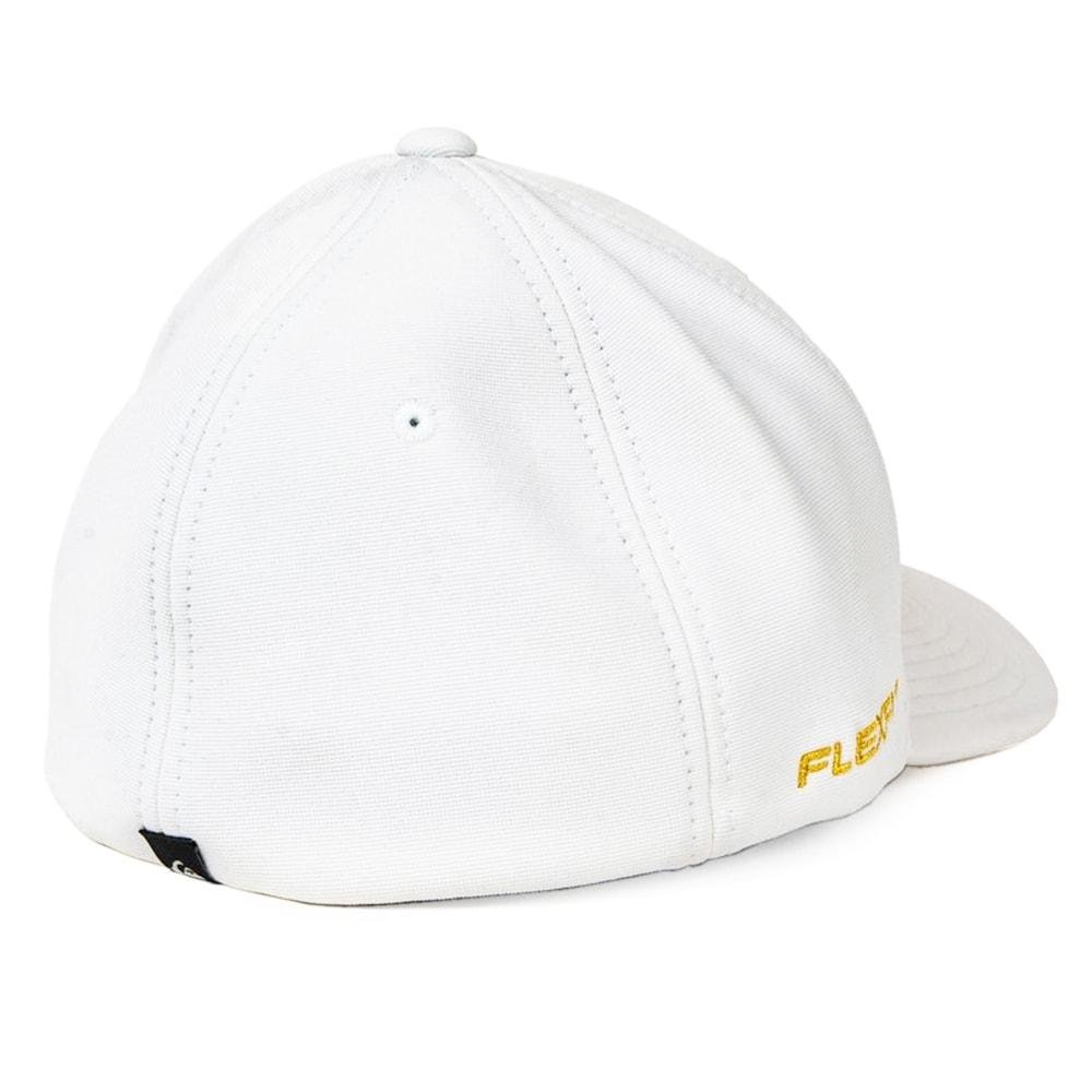 Boné Quiksilver Flexfit Chrome Three Logo White Branco 5