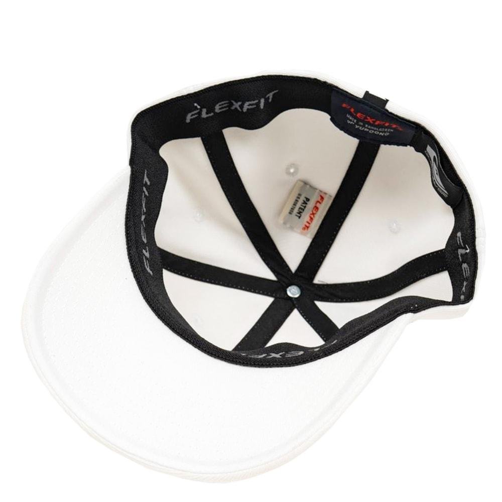 Boné Quiksilver Flexfit Chrome Three Logo White Branco 6