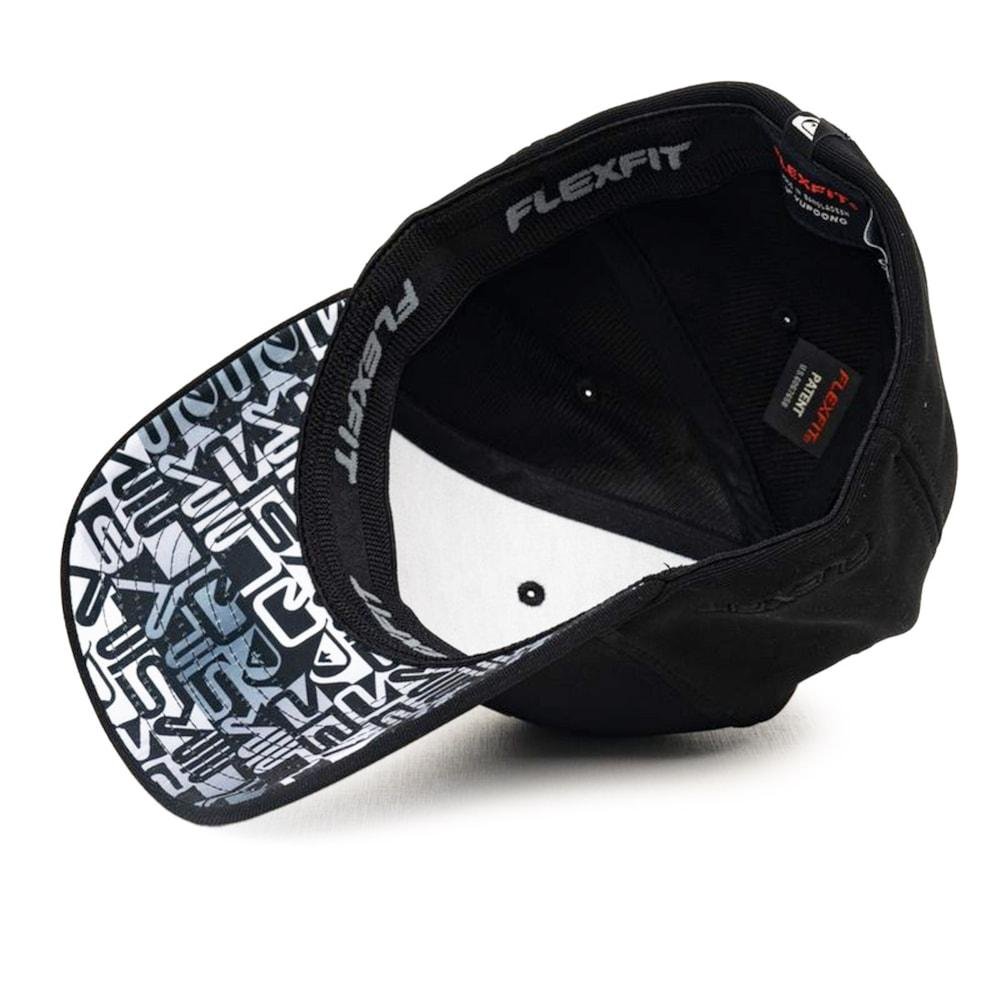 Boné Quiksilver Gradient Logo Wordblock Black Preto 5