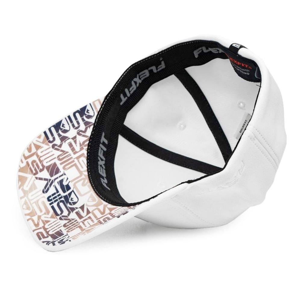 Boné Quiksilver Gradient Logo Wordblock White Branco 5