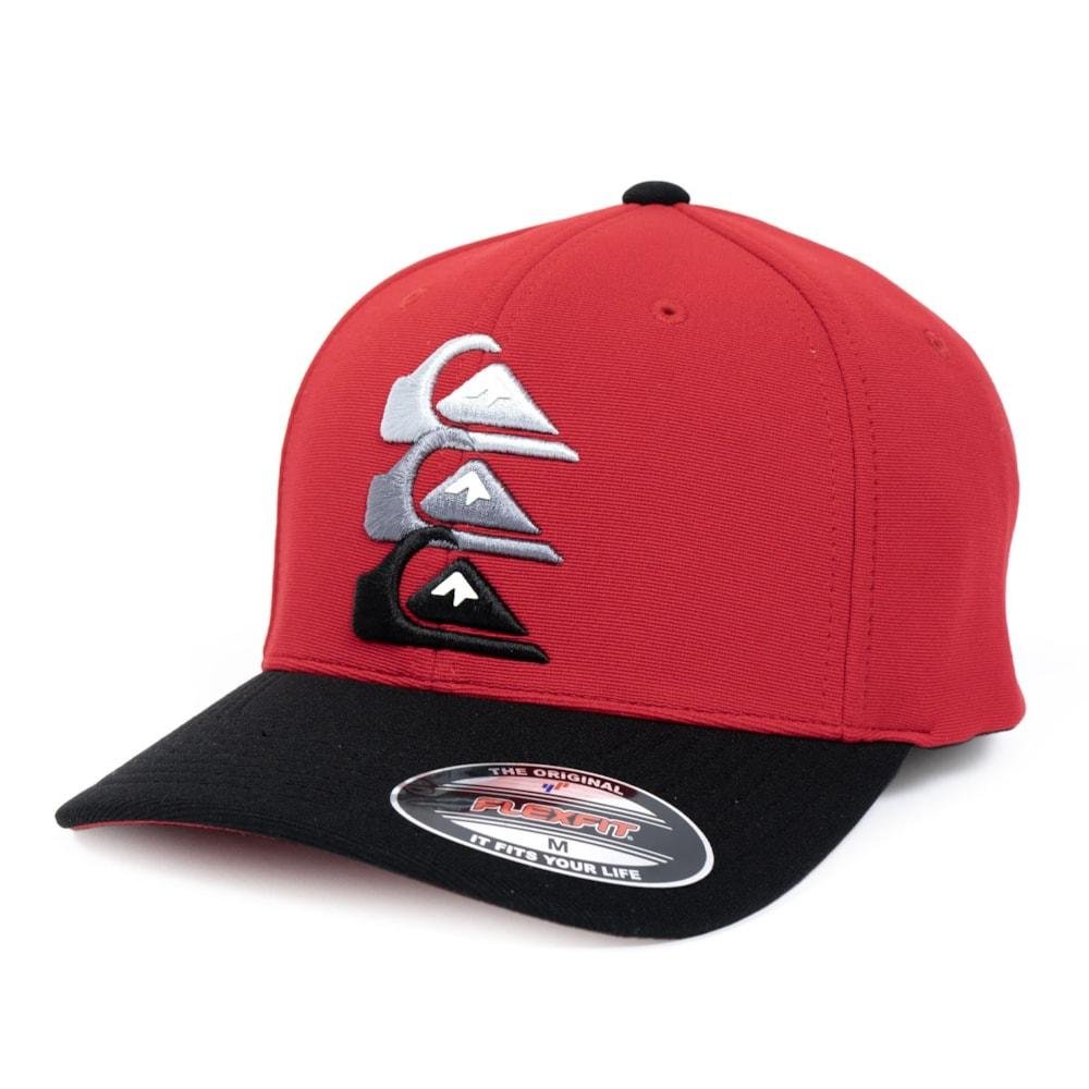 Boné Quiksilver Emb Three Logo Red