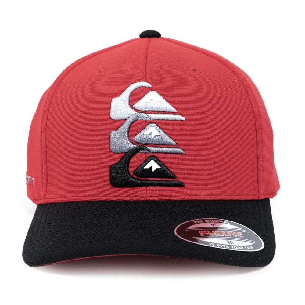 Boné Quiksilver Emb Three Logo Red Vermelho 3