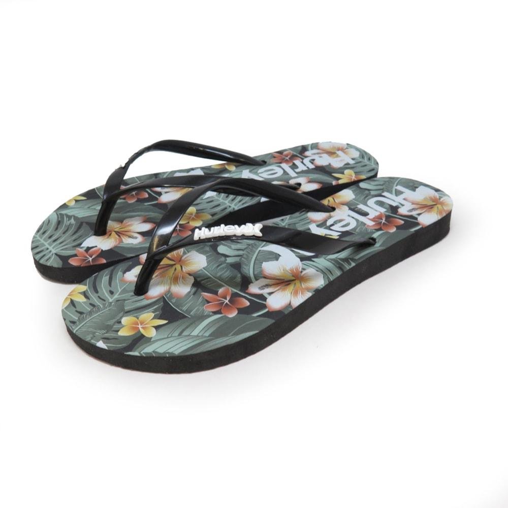 Chinelo Feminino Hurley Cabana Preto Preto 2