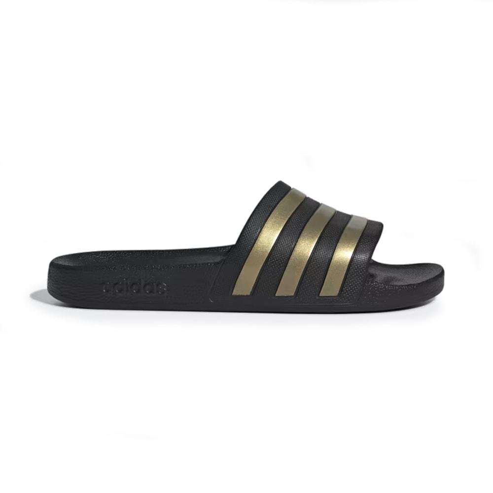 Adilette Aqua Slides Preto Dourado Preto/Dourado 2