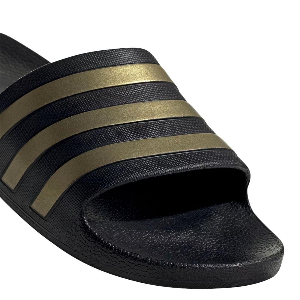 Adilette Aqua Slides Preto Dourado Preto/Dourado 4