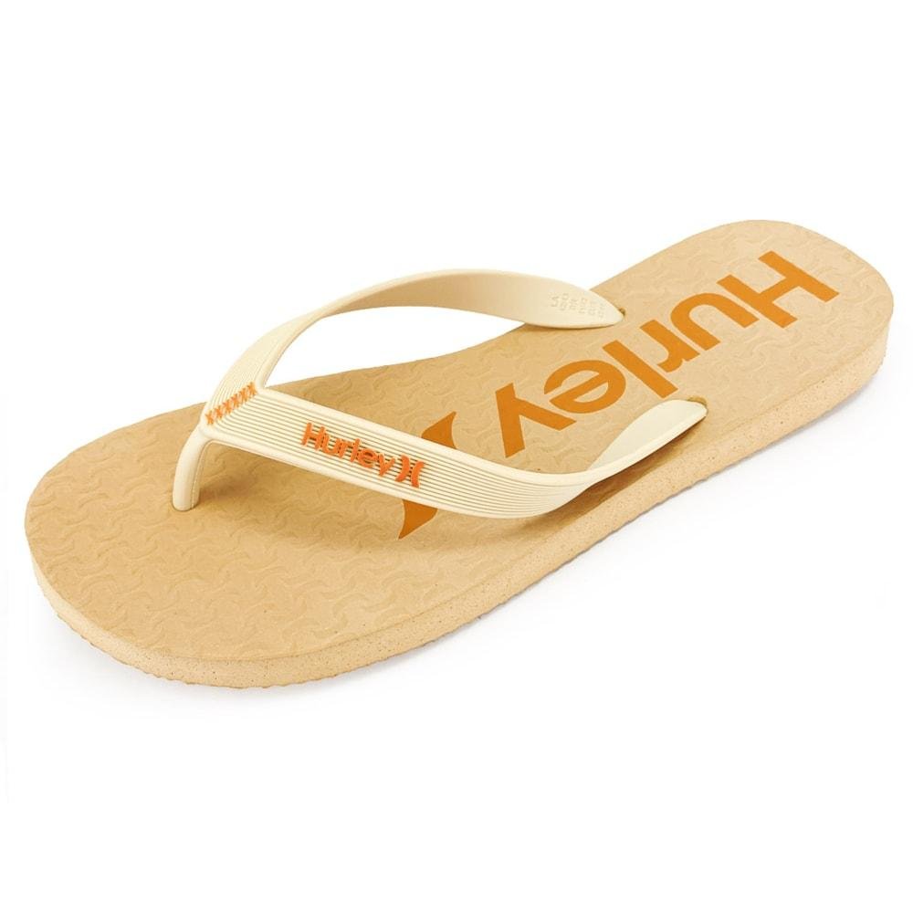 Chinelo Hurley Only e Only Bege e Laranja Bege 2