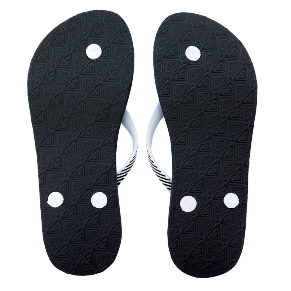 Chinelo Feminino Roxy Portofino II Preto/Branco 3