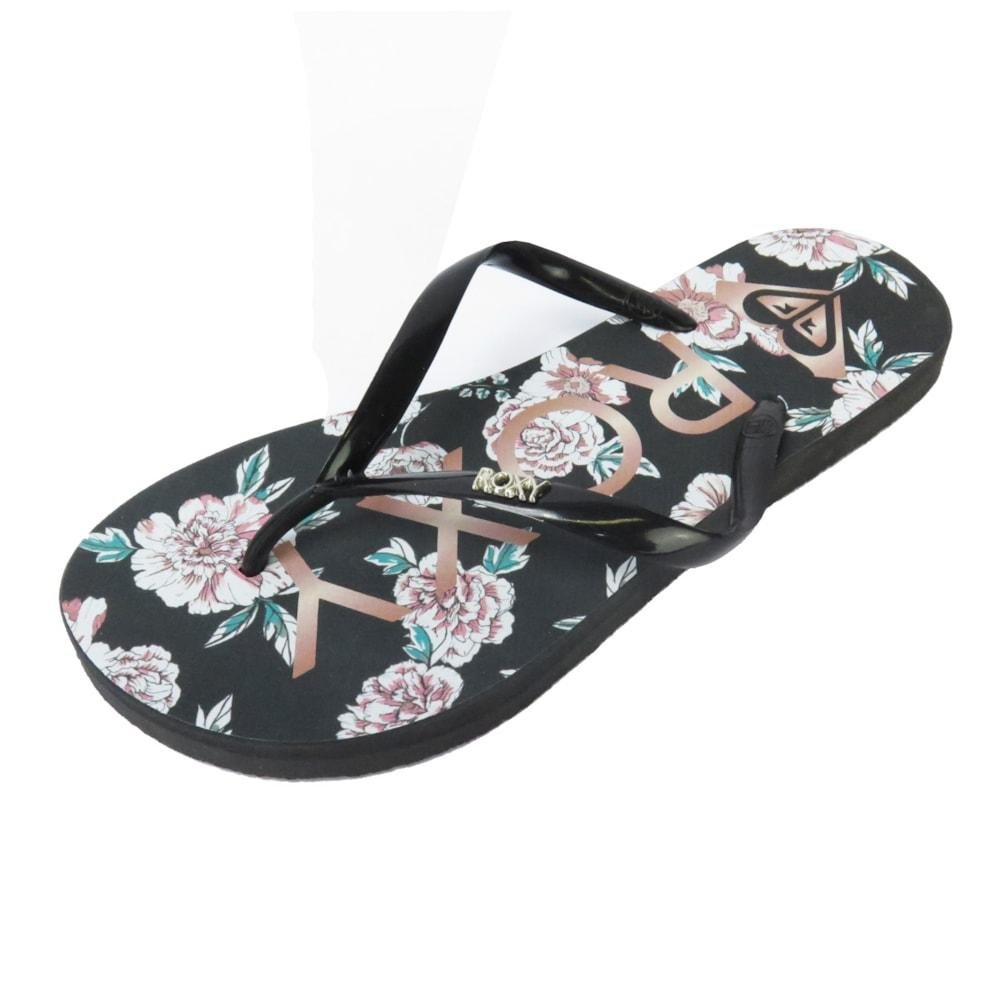 Chinelo Feminino Roxy Tahiti VI Preto Preto 2