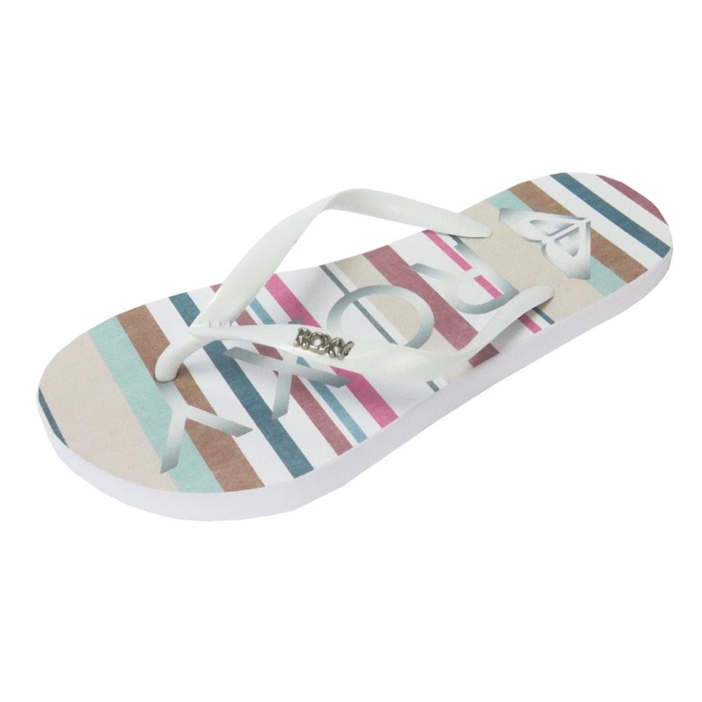 Chinelo Feminino Roxy Tahiti VI Branco Branco 2
