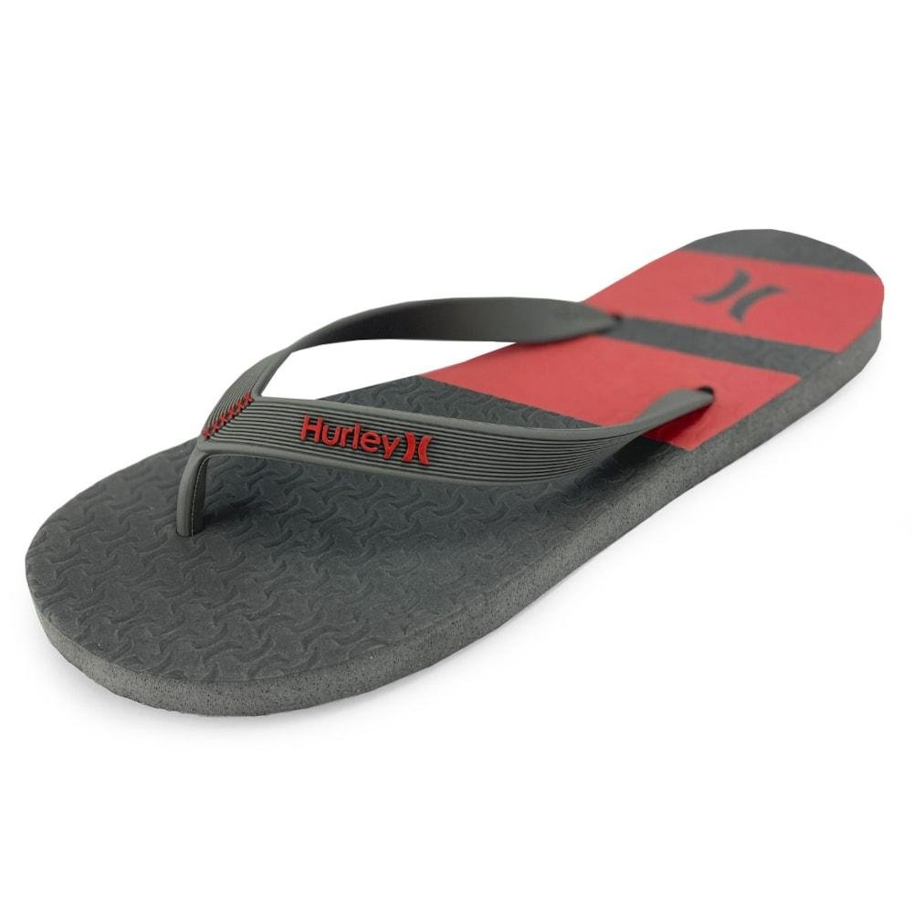 Chinelo Hurley Boulder Cinza e Vermelho Cinza 2