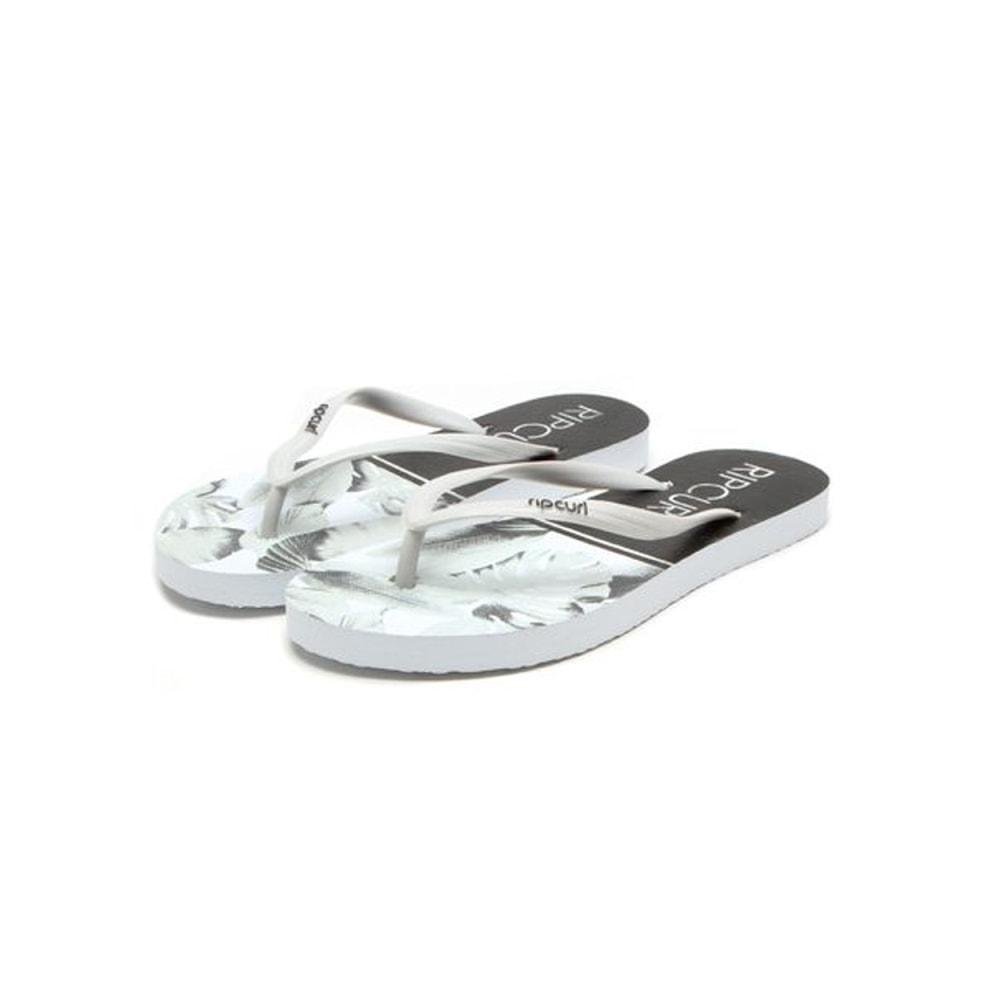 Chinelo Feminino Rip Curl Miami Floral Branco Branco 3