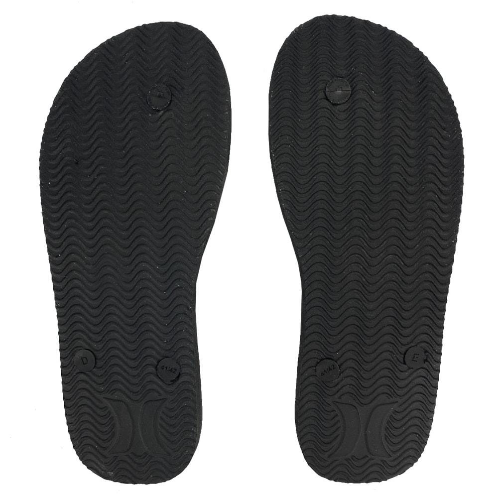 Chinelo Hurley Boulder Preto e Branco Preto 3