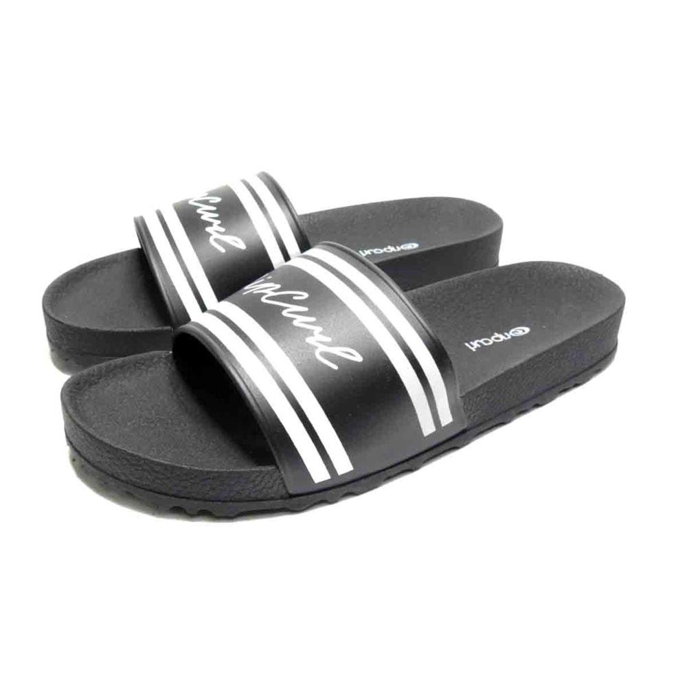Chinelo Feminino Rip Curl G Stripe Preto Preto 2