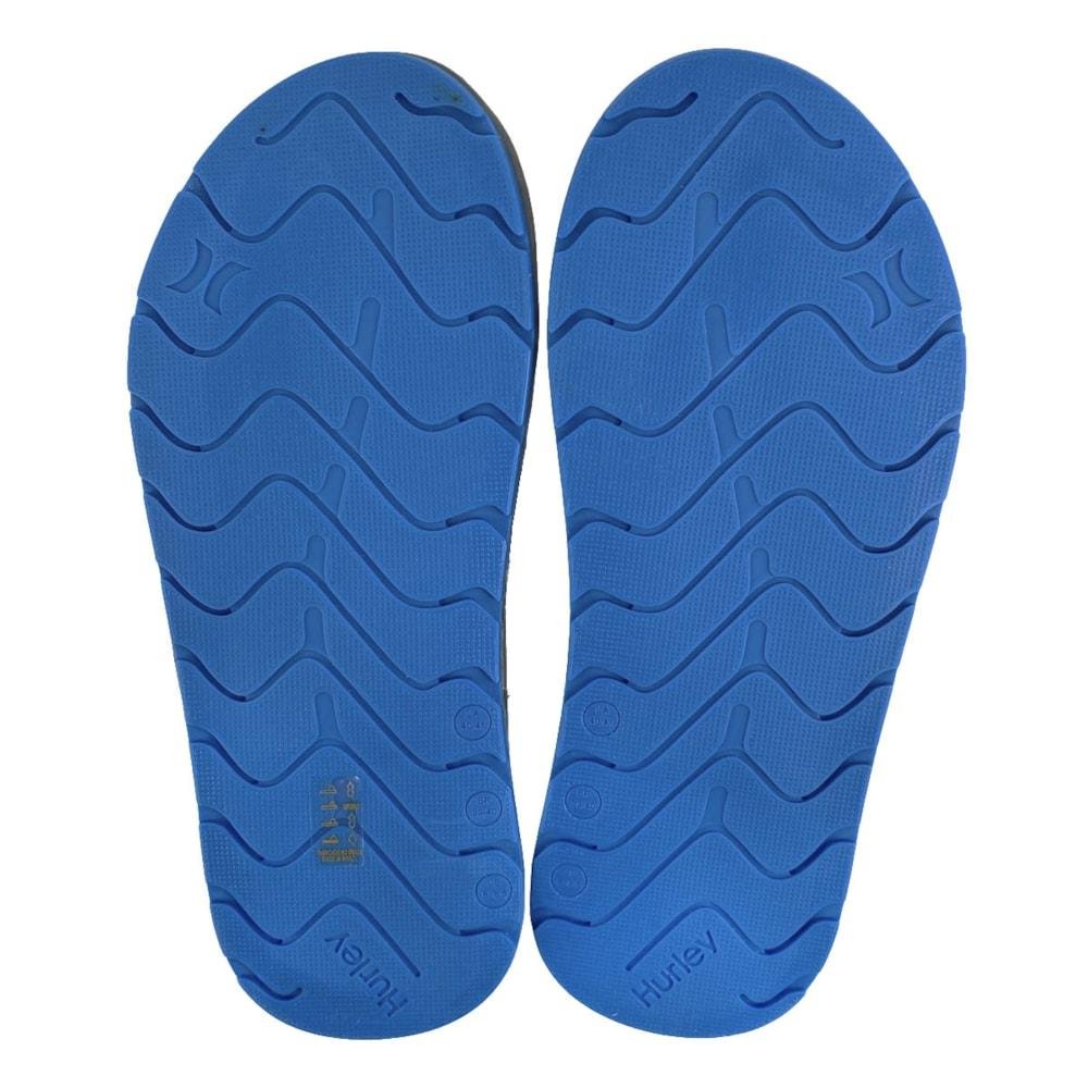 Chinelo Hurley Deck X-Fuse Azul Cinza Cinza 4