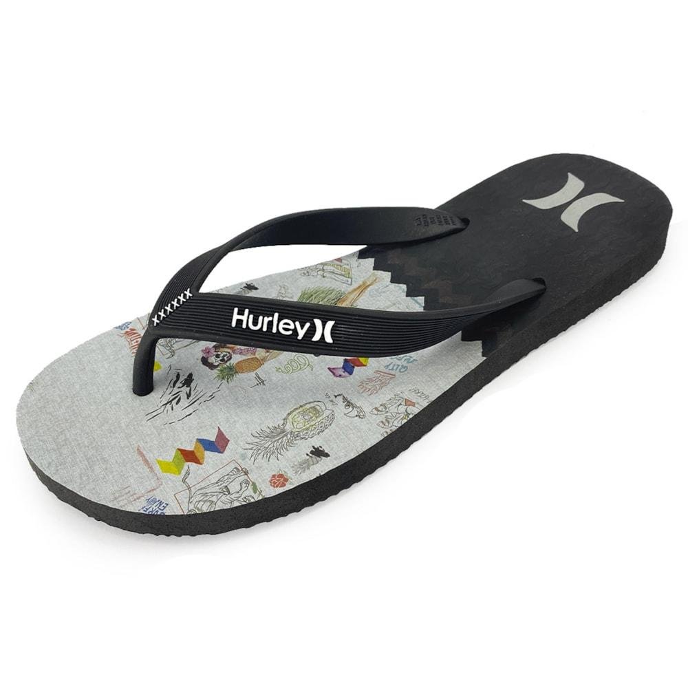 Chinelo Hurley High Tide Preto Preto 2